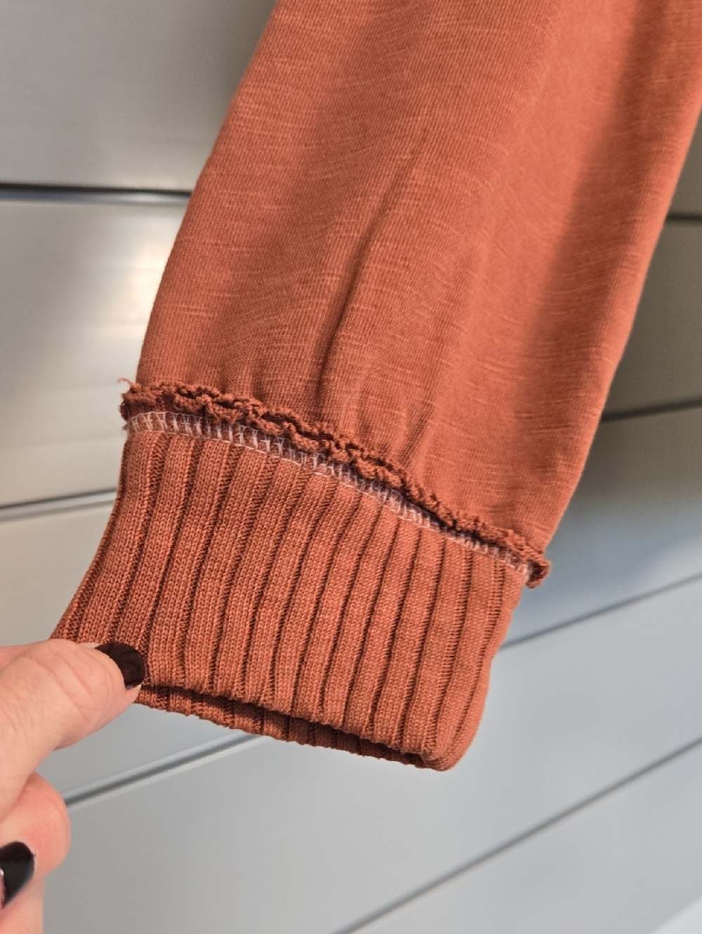 Pilcro Knit Crewneck Sweater - Rust - Picture 11 of 15